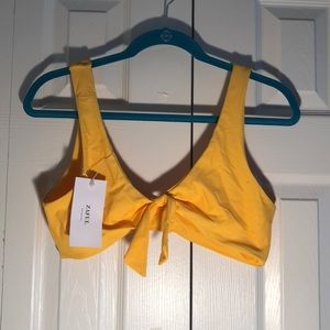yellow zaful swim top